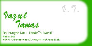 vazul tamas business card
